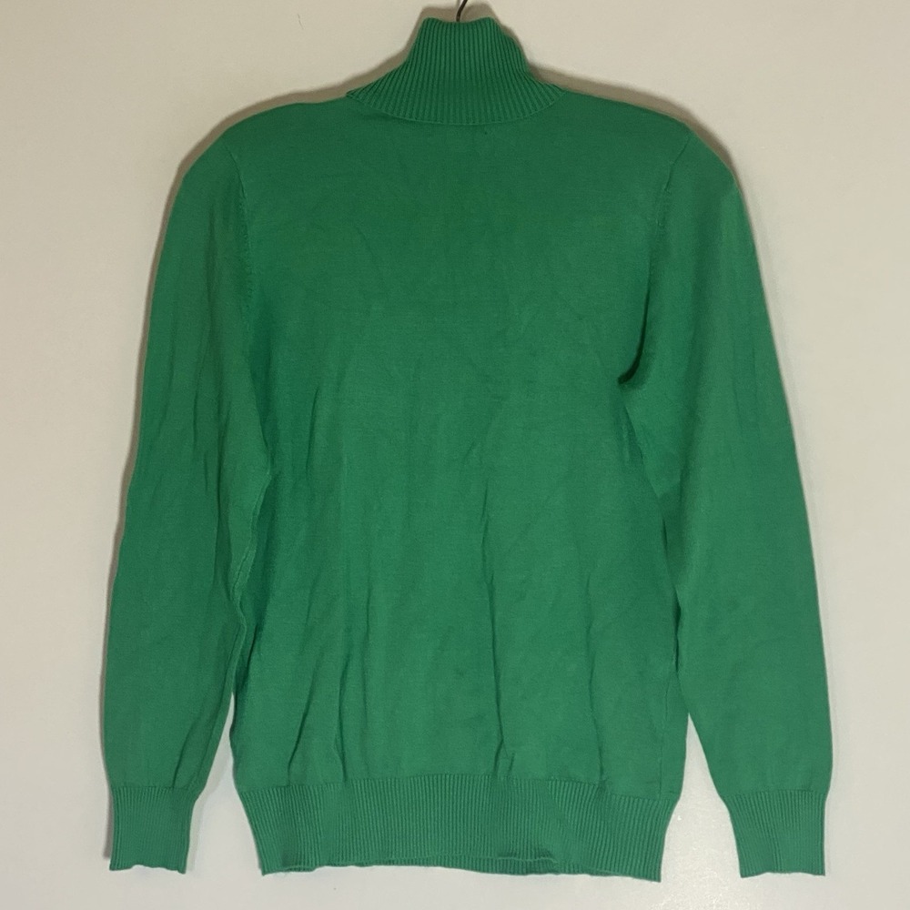Joseph A Sweater Womens PXL Green Turtleneck Office Casual Comfortable Petite - Picture 14 of 16